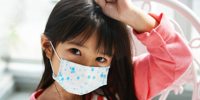 熱が出た子ども