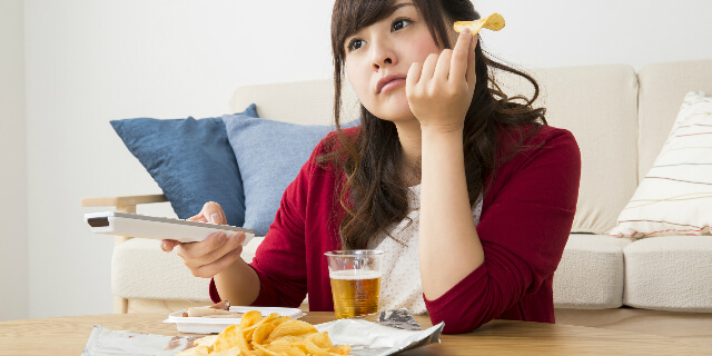 生活習慣に問題がある女性
