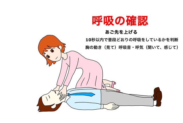 呼吸の確認