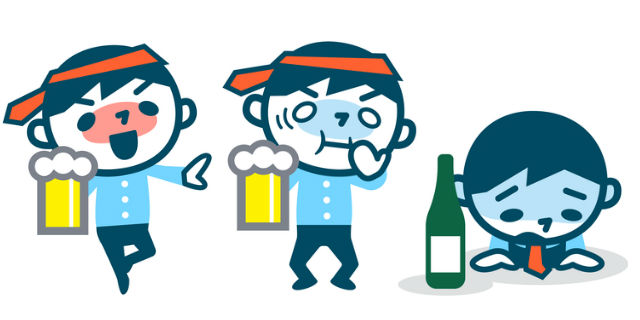 血中アルコール濃度による症状
