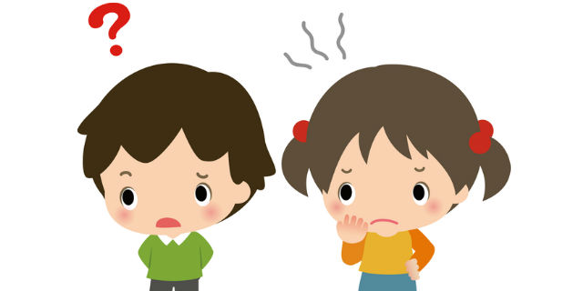 警戒心を持つ子ども