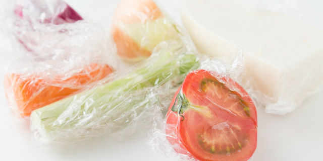 野菜のラップ保存