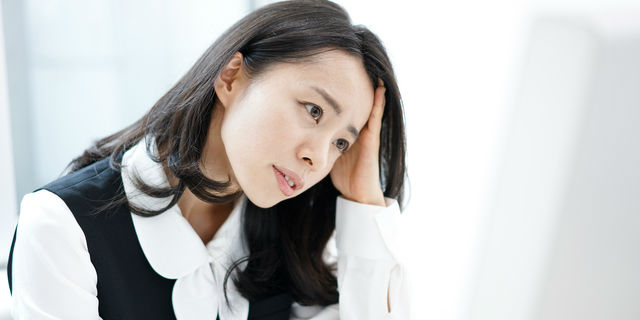 ストレスが溜まってる女性