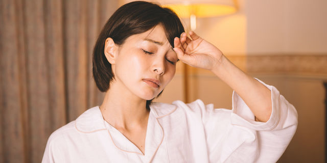 不眠の女性