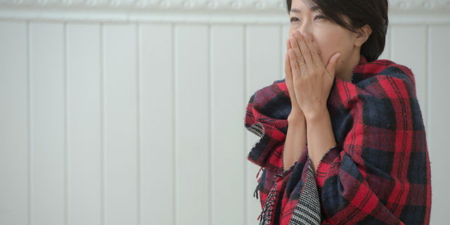 冷え性の女性
