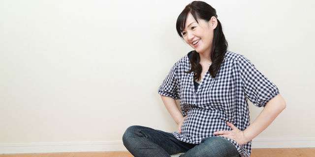妊娠中期の女性