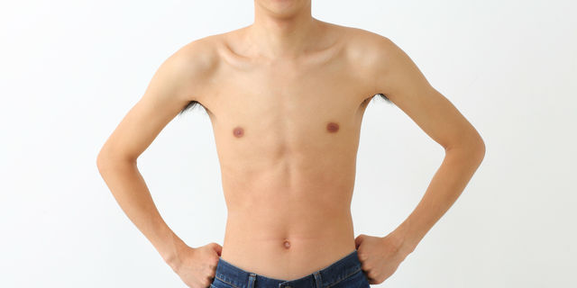 成人男性の上半身