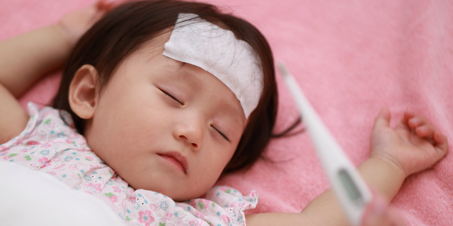 インフルエンザの流行で感染する子ども