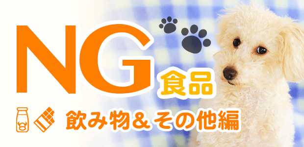 犬にNG食べ物リスト!~食べ物・飲み物編~